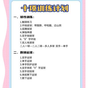 求一份篮球运动员，身体素质训练计划